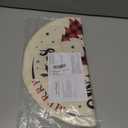 Christmas Placemats, 14inch Round Christmas Placemats Set of 6, Christmas Linen Table Mats Washable, Winter Xmas Holiday Plate Mats for Lndoor Kitchen and Dining Table (Lattice Tree)