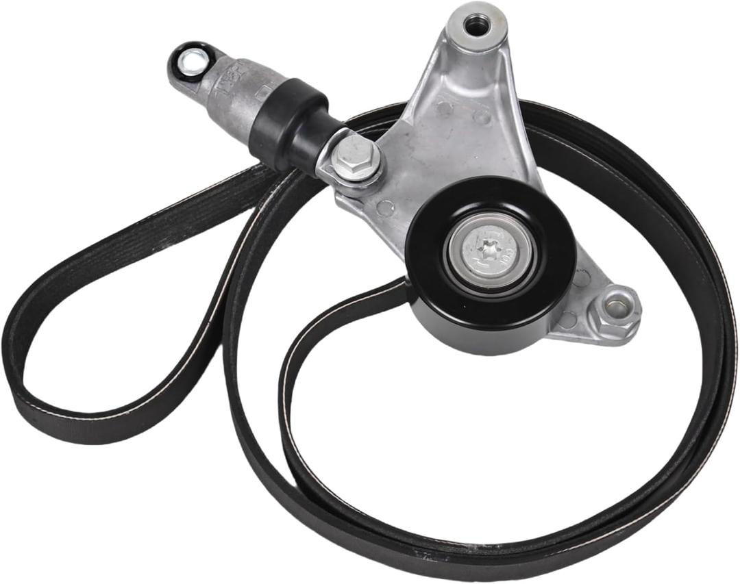 Drive Belt Tensioner Pulley and Serpentine Belt Component Kit 38216+7PK1940 Compatible with 2004-2006 Toyota Camry Solara 2005-2006 Scion tC 2.4L Drive Belt Tensioner Assembly Replace OE#16620-28090