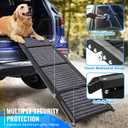 Folding Dog Ramp for Cars, 63"x17" Large Dog Ramp for SUV & Truck, Non-Slip Surface & Side Handle, Portable Pet Ramp