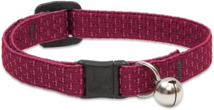 LupinePet Eco 1/2" Berry Cat Safety Collar with Bell , 8-12"