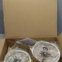 CAROTE 2QT & 3QT Sauce Pan Sets with Lid & Ladle Ceramic Nonstick Pot Set Non Toxic Saucepan Small Kitchen Cooking Pots, Easy to Clean, Induction Comptable, PFAS PTFE Free, White