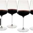 Spiegelau Definition Bordeaux Wine Glasses, Crystal Clear Drinking Glasses for Red Wine, Elegant Stemmed Glassware, Home Bar, Dinner Party, Wedding Gifts, Hosting Essentials, 26 oz, Set of 4