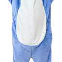 2 x Kids Onesie Animal Costume Christmas Costumes Unisex One Piece Cosplay Suit for Boys and Girls (Blue, M)