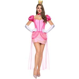 Spooktacular Creations Pink Princess Costume Women, Halloween Fairy Dress Adult Fancy Skirt Accessories for Cosplay Parites (Large)