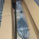 OCEANBROAD Kayak Paddle 90.5in/230cm Alloy Shaft Kayaking Boating Canoeing Oar with Paddle Leash 1 Paddle, Black