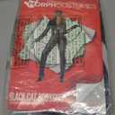 Morph Black Catsuit For Women Leather Jumpsuit Womens Adult Black Cat Suit Halloween (Small)