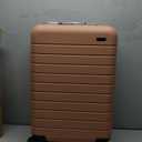 Away Medium Checked Luggage, Lightweight Hard Shell Suitcase with Spinner Wheels, Durable Rolling Luggage, TSA Lock, 26 Inch, Cloud Gray