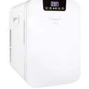 Cooluli 20 Liter Mini Fridge with Temperature Control - White Thermoelectric Cooler and Warmer for Bedroom, Office, Car, Dorm