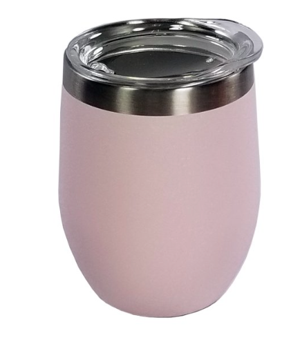   12 oz Stainless Steel Double Wall Vacuum  Cup with Lid, Light Lilac