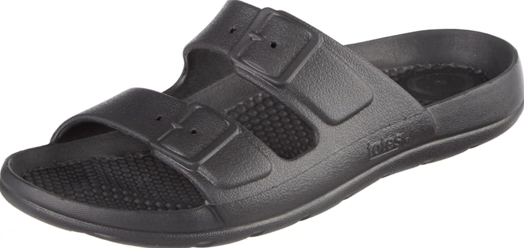 totes Unisex-Child Everywear Lightweight Waterproof Contoured Molded Double Buckle Slide Sandals Size 13/1