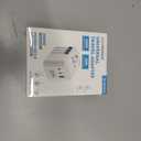 Universal Travel Adapter, International Travel Plug Adapter with 2 USB-C(PD 20W)  1 USB-A Ports, All in One Portable Adaptor, for USA, UK, EU, AU  224+ Countries (White) US