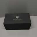 ROTHWELL 4 Slot Leather Watch Box with Valet Drawer - Luxury Case Display Jewelry Organizer, Locking Display Case Holder with Real Glass Top - Watch Box Organizer for Men & Women (Carbon)