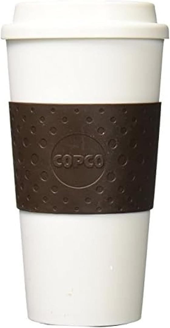 Copco Plastic Acadia Travel Mug, 16-Ounce, Brown