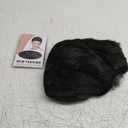 Short Mens Wig Black Handsome 6 Inch Heat Resistant Synthetic Straight Male Wigs for Daily Costumes or Halloween Wear