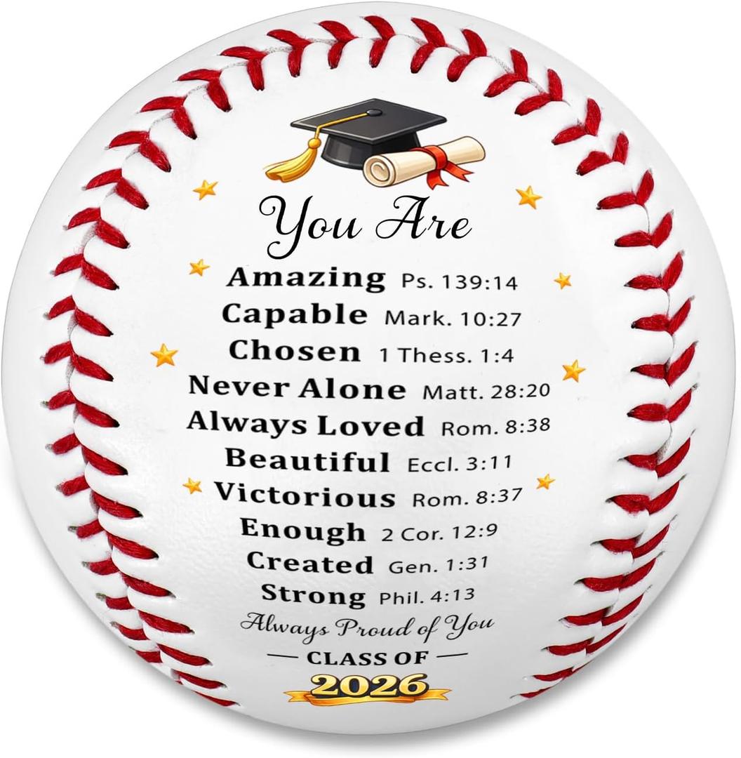 Baseball Senior Night Giftts - 5th 8th Grade Graduation Gifts for Boys Him Men Son Inspirational Class of 2026 Graduates Gifts for Senior College Middle High School Graduate 2026 Grad Stuff Decor