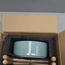 Ceramic 8.2 Inch Raised Dog Bowl with Stand for Large - Breed Dogs, Pet Food and Water Feeder(Single Bowl with Stand - Light Green)