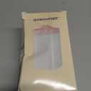 Portable Mini Humidifier, 400ml Small Humidifier with 2 Modes Large Spray, USB Personal Desktop Humidifiers for Home Bedroom Car Office Travel Yoga with 7 Color LED Light, Auto-Off, Bass Work(Black)