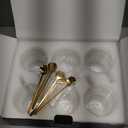 VENVENWEAVS Glass Coffee Mugs Set Of 6, 13.5 OZ Insulated Double Wall Coffee Cups, Perfect for Cappuccino, Latte, Americano, Tea Bag, Beverage,Glass Coffee Cups With Handles