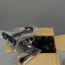 Long Curtain Rods 120 to 170 Inches - Heavy Duty Adjustable Drapery Rod for Wide Windows, Sliding Doors, Patios, 1 Inch All Metal, 4 Brackets, Ceiling & Wall Mount, Black