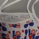 BeQeuewll Toddler girl 4th of July Outfit Tie-up Spaghetti Straps Stars USA Romper, 2T-3T Girls 4th of July Outfits