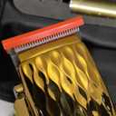 FADEKING Professional Hair Clippers & Beard Trimmer Set for Men  Cordless Barber Clippers with LCD Display, Precision Trimmer & Travel Case  Gifts for Men Husband Father (Gold + Bronze)