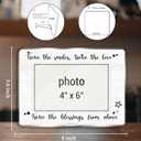 Twins Photo Frame, Twin Dad Mom Gifts, New Dad Mom Gifts, Twin Baby Gift, Twice the Smiles Twice the Love Picture Frame for 4 x 6 Inch Photo