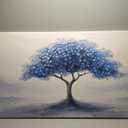 Large Wall Art Geometric Tree Wall Art Picture Painting Canvas Art Wall Decor Artwork Print Picture For Bedroom Multicolor Office Home Wall Decor Artwork 29 X 58 In