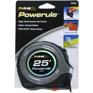 1" x 25' POWERULE TAPE MEASURE, RUBBER GRIP (7.6 m, 0)