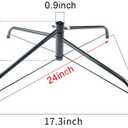 MNKXL 24 Inch Christmas Tree Stand for 4 to 10ft Christmas Trees,Folding Christmas Tree Stand (24"with 0.9"hole)