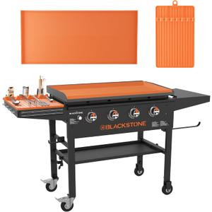 36" Silicone Griddle Cover for Blackstone and 16" Griddle Tools Mat for Blackstone,Food Grade Silicone Mat |Thick & Heavy-Duty Full Wrap-Around Protection | Anti-Dirt & Rust (36 inches + 16 inches)