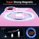 Temdan Magnetic for iPhone 16 Case Clear, [Compatible with Magsafe] [Not Yellowing] Slim Shockproof Phone Case for iPhone 16 (6.1")-Clear