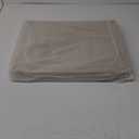 FHSQX 2 Pack Clear Window Storage Bins - Large Stackable Linen Fabric Storage for Clothes Foldable Container Organizer Set with Carrying Handles (Beige, 19.7x 15.7x 12.6 Inch)