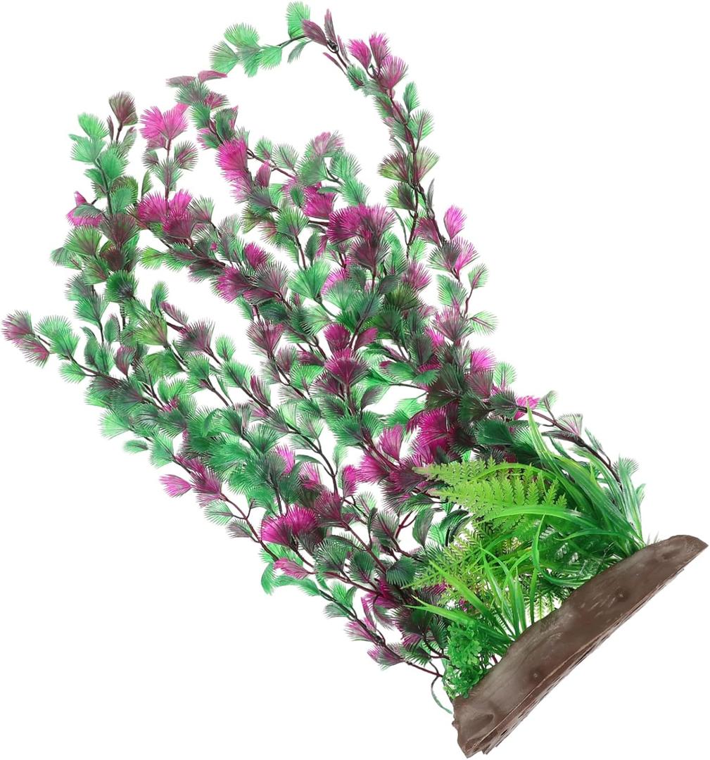 KESYOO Artificial Aquarium Grass Decoration Plastic Plant for Fish Tank Easy to Care Provides for Fish for Home Office Aquascaping (Multicolor)