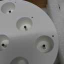 Homemory Rechargeable Flameless Taper Candles, Real Waxy LED Candlesticks Flickering, Battery Operated Candles with Remote Timer, 9.6 Inches for Home Wedding Christmas Decor, 6 Pcs, White