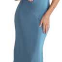 Women's 2026 Summer Satin Backless Elegant Dress for Wedding Guest Silk Sleeveless Cowl Neck Party Formal Maxi Dresses (Blue, XS)