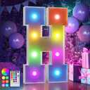 imprsv 3FT Colorful Marquee Letters H, 18 Colors Large Light up Letters Alphabet Sign with Remote, Big Marry Me Sign, Birthday Party Decorations Anniversary Wedding Decoration