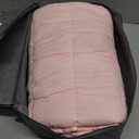 Weighted Blanket Twin 15lbs for Adult(48"78",Pink) Breathable Soft Minky Weighted Throw Blanket for All Season,Heavy Blanket with Premium Glass Beads