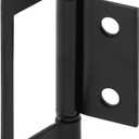 Prime-Line N 72738Bi-Fold Door, Non-Mortise Hinge, Matte Black (2 Pack)