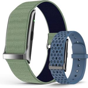 Smart Bracelet, Wearable Activity & Fitness Tracker Band, 24H Sleep Tracker, All-Day Continuous Heart Rate Blood Pressure Stress HRV Monitor, 120+ Sport Modes Smart Wristband with 2 Bands, Free APP