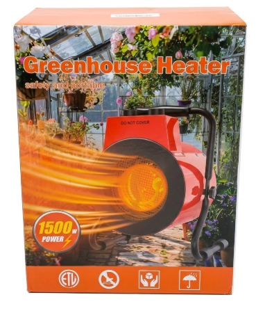 Fan Heate, Keeps plants warm, 1500w power