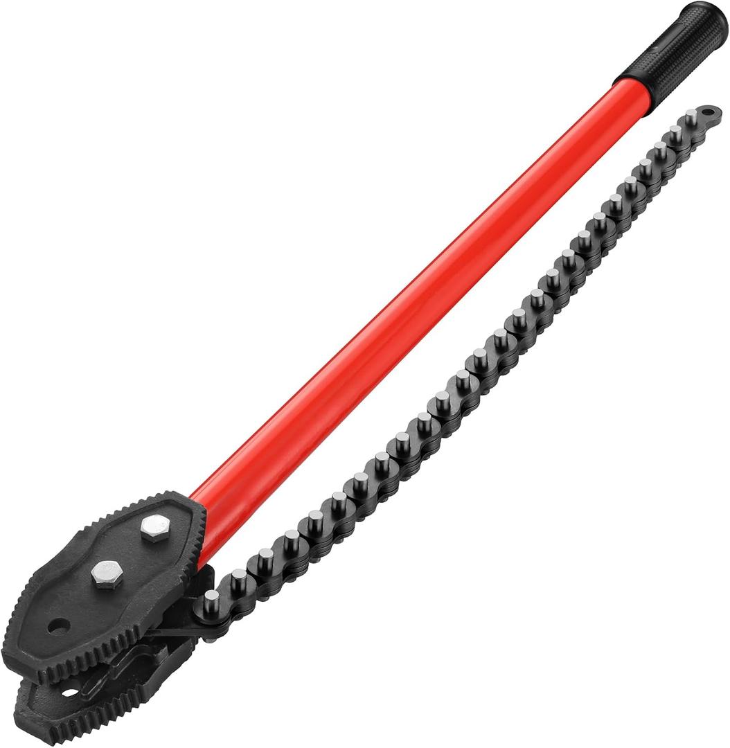 MAXPOWER Chain Wrench, 35-inch Heavy Duty Chain Pipe Wrench with 26.4-inch Length of Chain, Fits Max 7-inch Diameter