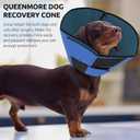 Queenmore Dog Cone XL, Soft Dog Cones for Large Dogs After Surgery, Cone for Dogs to Stop Licking, Elizabethan Collar for Pet, Alternative to Recovery Collar for Large Breeds, Blue XL