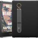 Hand Strap Clear Case for 2024 Release 7" Kindle Paperwhite (12th Gen) & Kindle Colorsoft Signature Edition,Hand Strap on The Left Scratch Proof Silicone Rubber Soft TPU Cover,Transparent