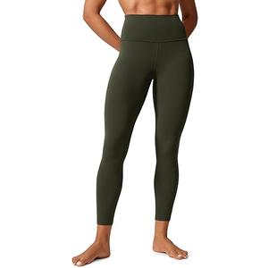 CRZ YOGA Womens Butterlift High Waisted Workout Leggings 25" - Pilates Gym Athletic Yoga Pants Buttery Soft (Large,Olive Green)