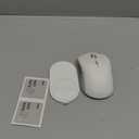 ESR MagMouse Snap-to-Carry Bluetooth Mouse, Rechargeable Wireless Mouse for Laptop with Built-in Charging Cable, Reusable Adhesive Holder, BT 5.0 + 2.4 GHz Connectivity, Silent, Ergonomic, White