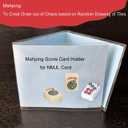 2026 Mahjong Card Holder, Fit Large Print Size(6 1/8x4 3/4), Durable Protective Cover Holder, Clear Plastic Sleeves for NMJL Card, Mahjongg Card Protector Set (4Pack)