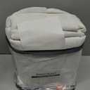 Linen Pinch Pleated Curtains Blackout 100% Black Out Curtains 102 Inches Long 2 Panels with Hooks, Thermal Insulated Pinch Pleat Drapes for Bedroom, 40Wx102L, Natural White