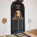 Preboun 5 Pcs Train Party Decorations Train Ticket Station Hall Door Curtain Banner Decor 11-37'' Railroad Crossing Sign Door Cover for Birthday Party School Classroom Photo Backdrop Home Decor