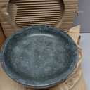 Bloomingville Marble Footed Pedestal Bowl, Green