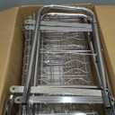 HOWDIA Stainless Steel 2-Tier Over The Sink Dish Drying Rack with Utensil Holder, Large, for Kitchen Counter